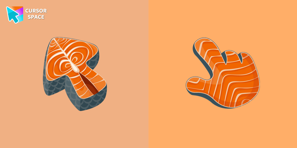 Salmon Texture cursor cursor pack